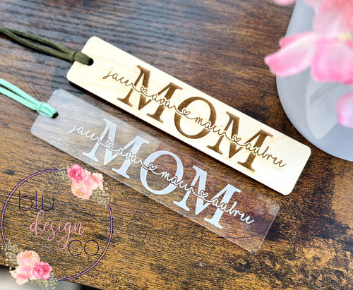 Custom Mom Name Bookmark