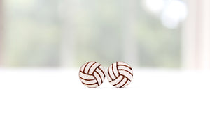 Painted Wood Volleyball Studs