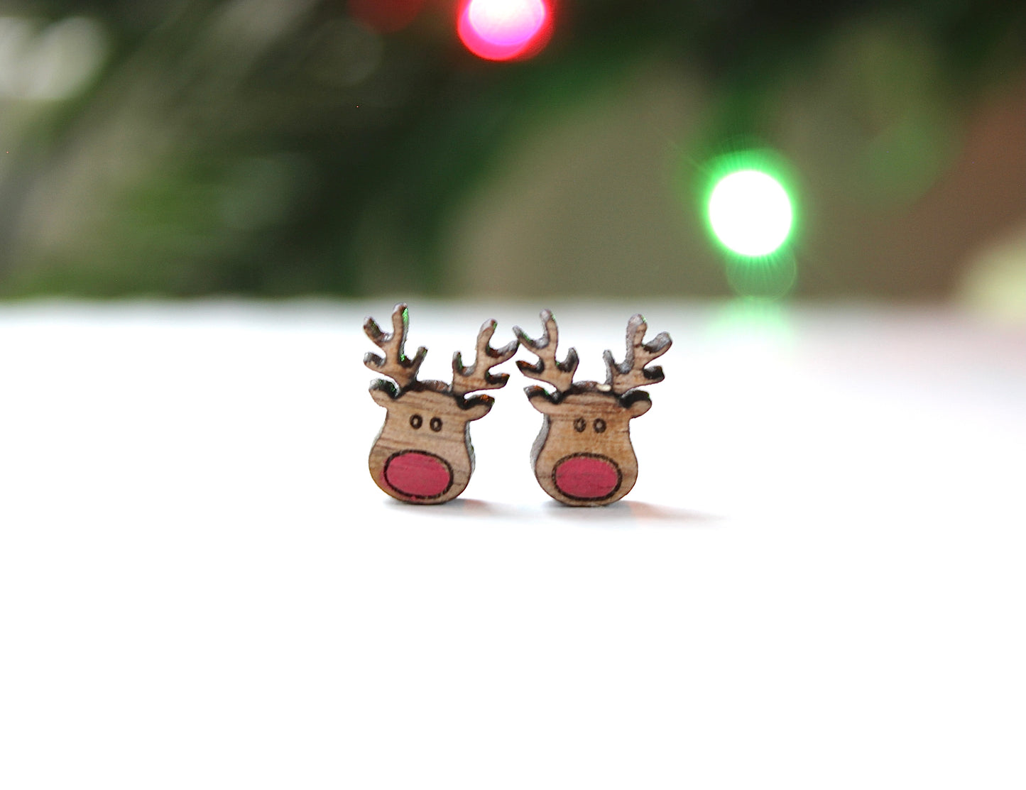 Reindeer Wooden Studs