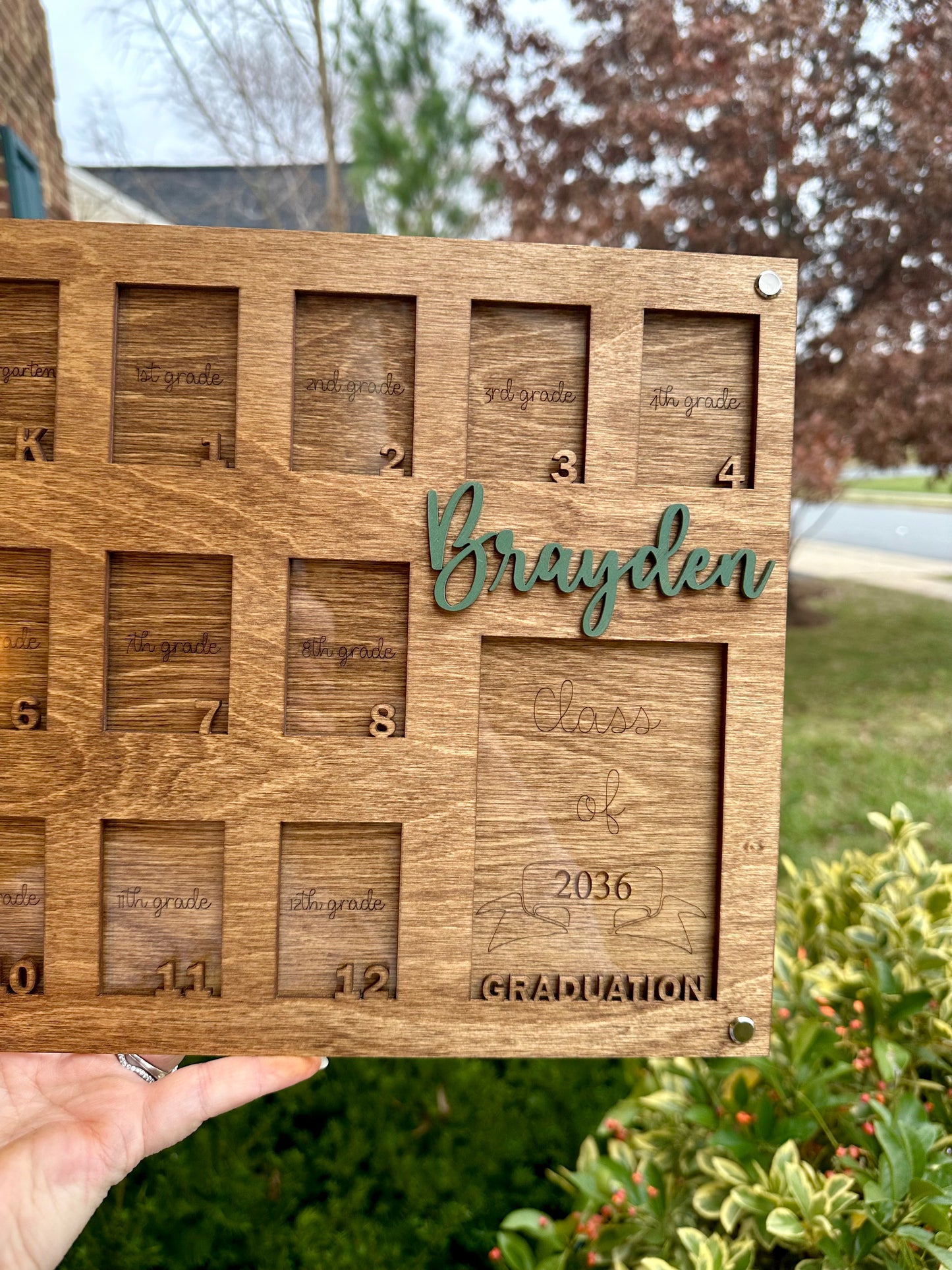 Personalized School Years Photo Frame