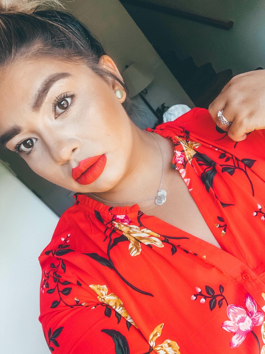 Multi Circle Initial Necklace