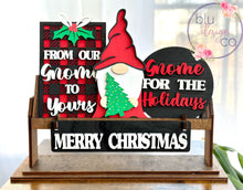 Load image into Gallery viewer, Christmas Gnome Interchangeable Insert Set