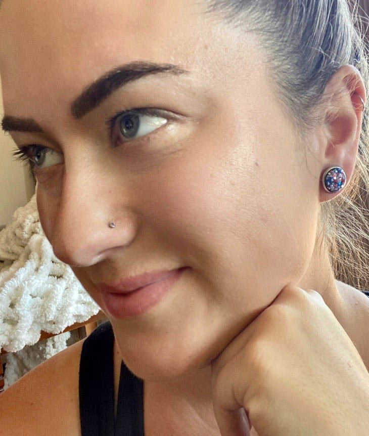 Patriotic Confetti Earrings