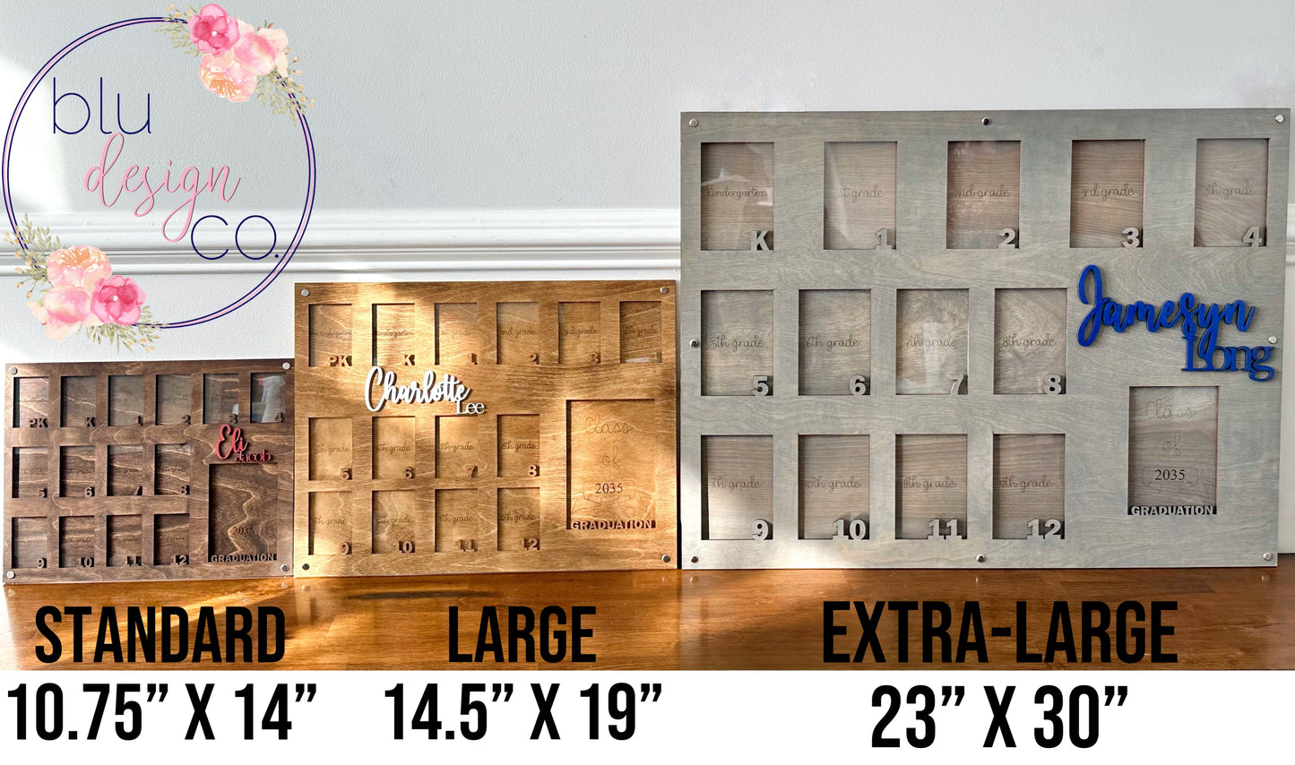 Personalized My First Year Photo Frame - multiple sizes available