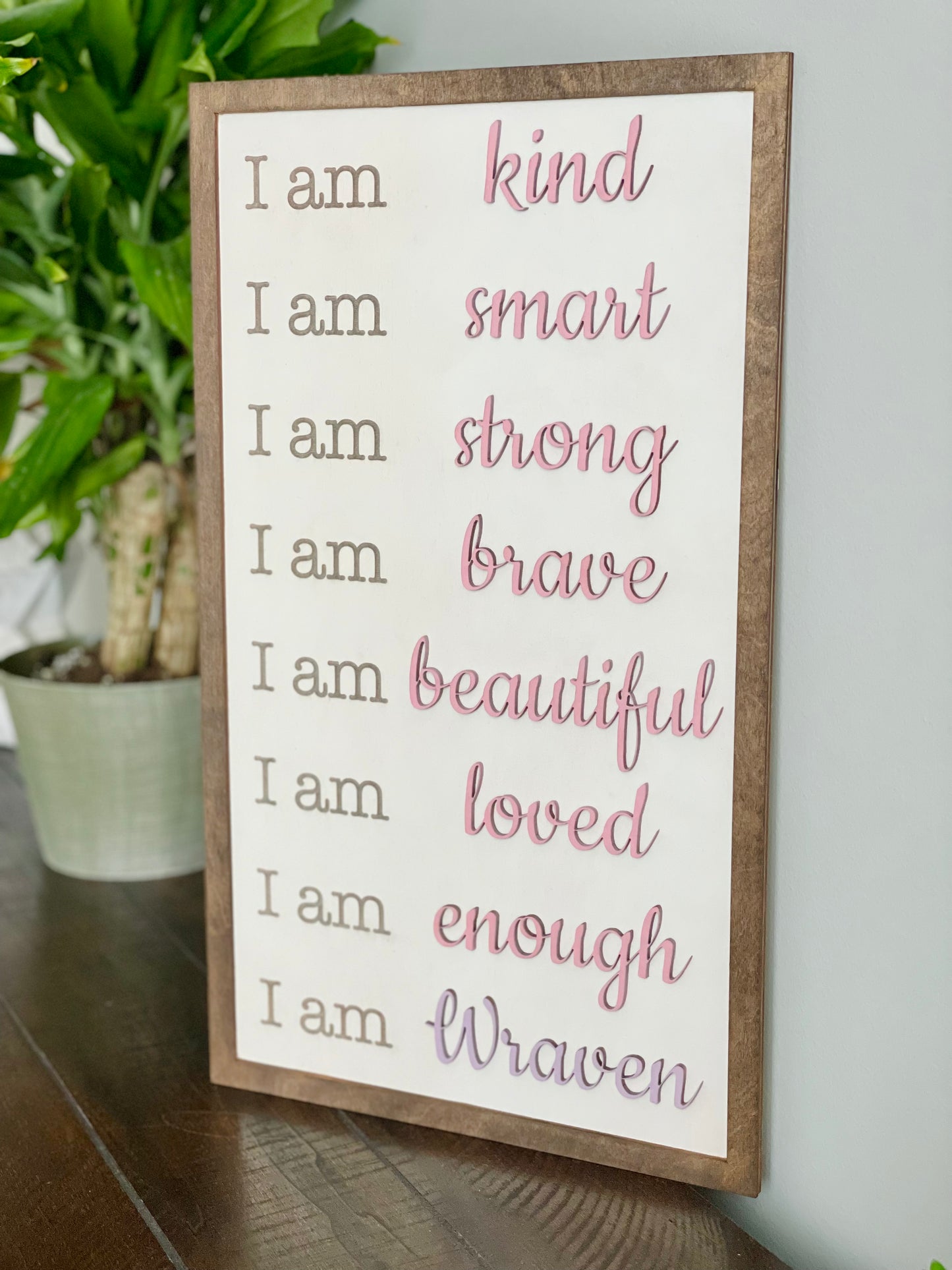 Personalized Affirmation Sign