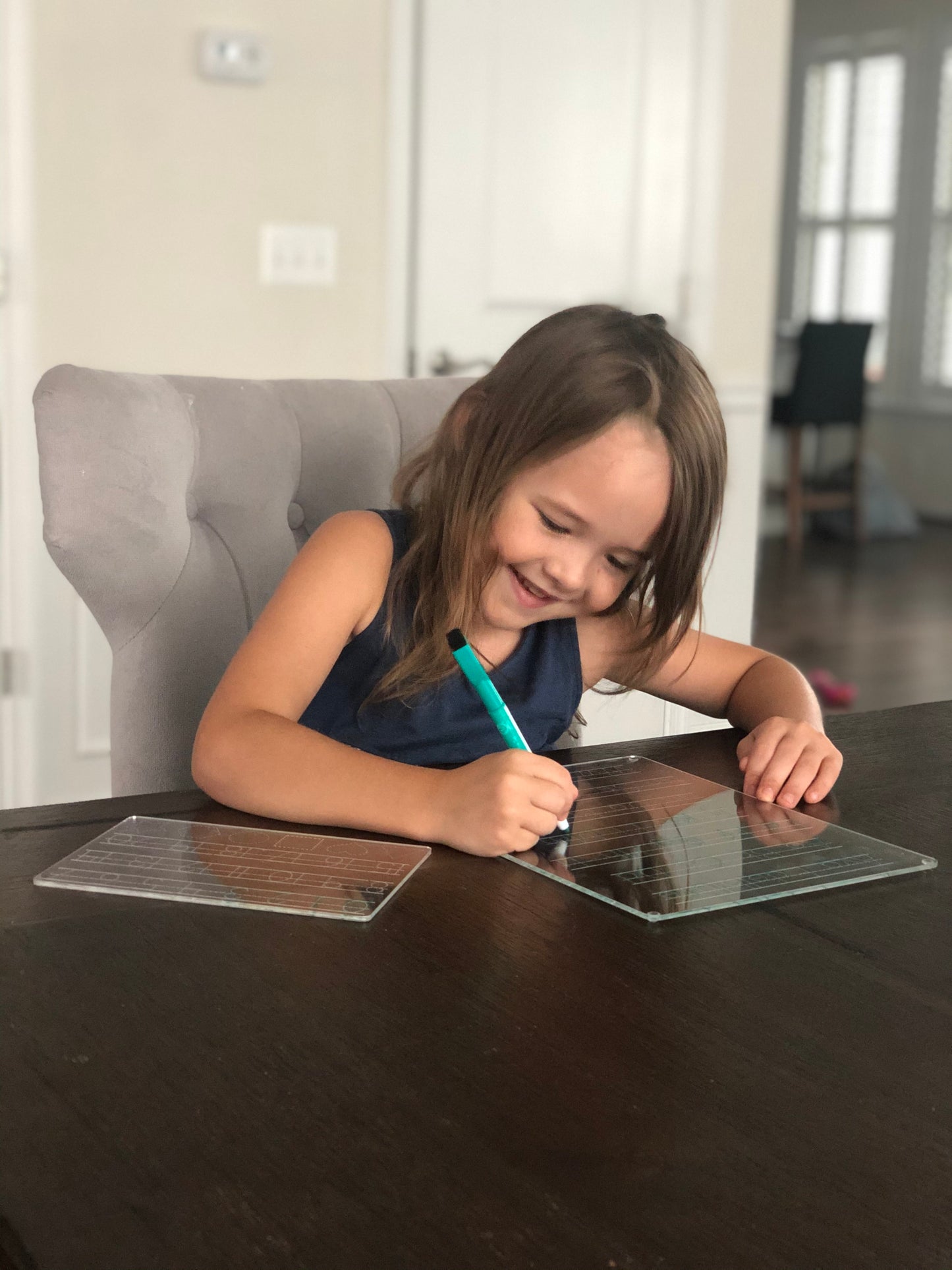 Personalized Alphabet Board - Print or Cursive, Numbers, Colors