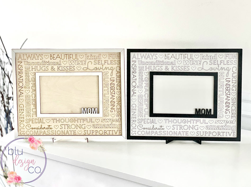 Word Cloud Mom Picture Frame