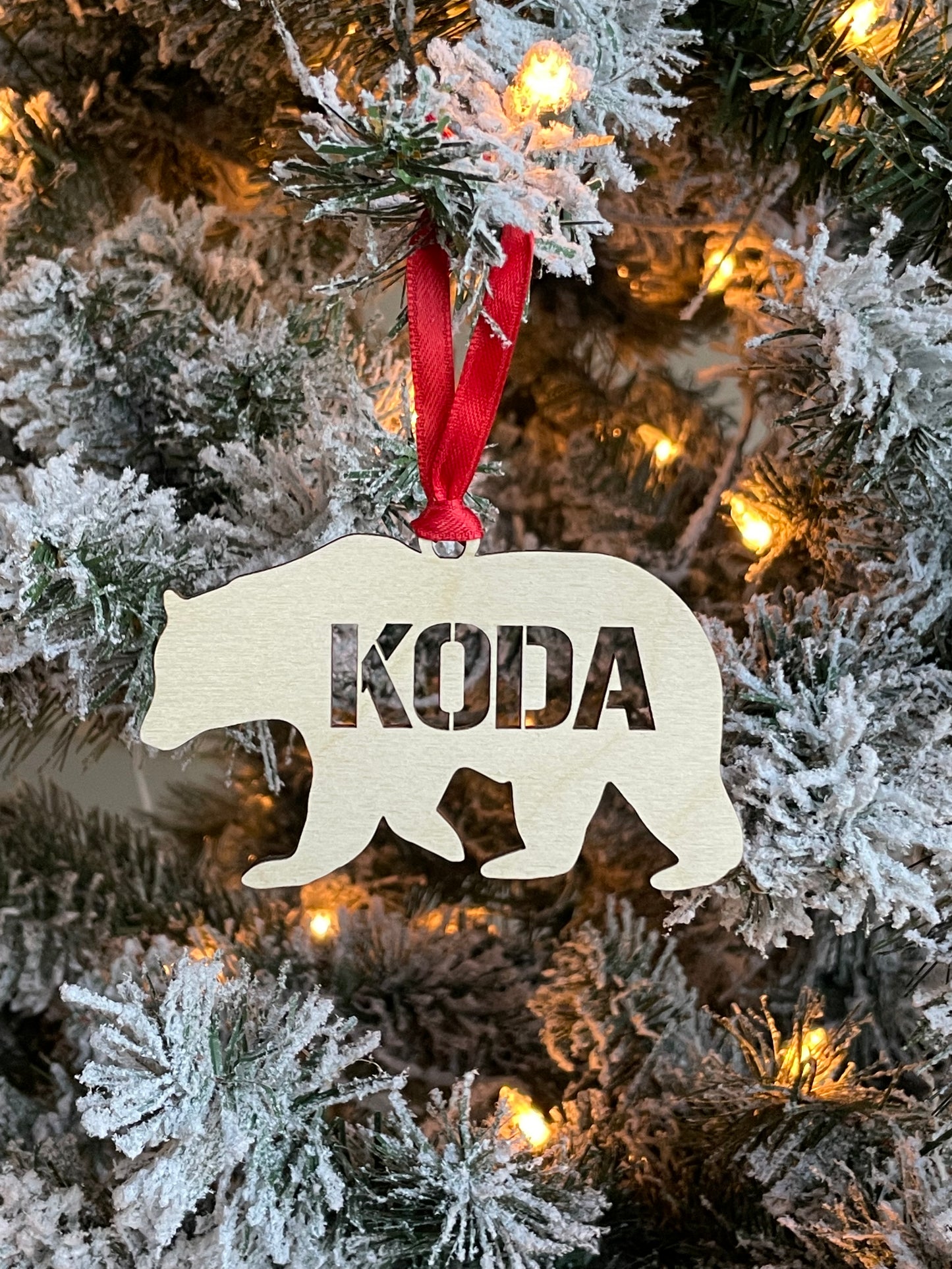 Personalized Bear Ornament