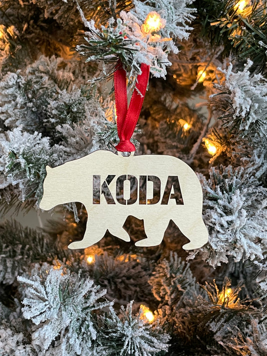 Personalized Bear Ornament