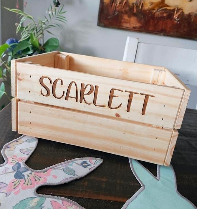 Personalized Wood Crate