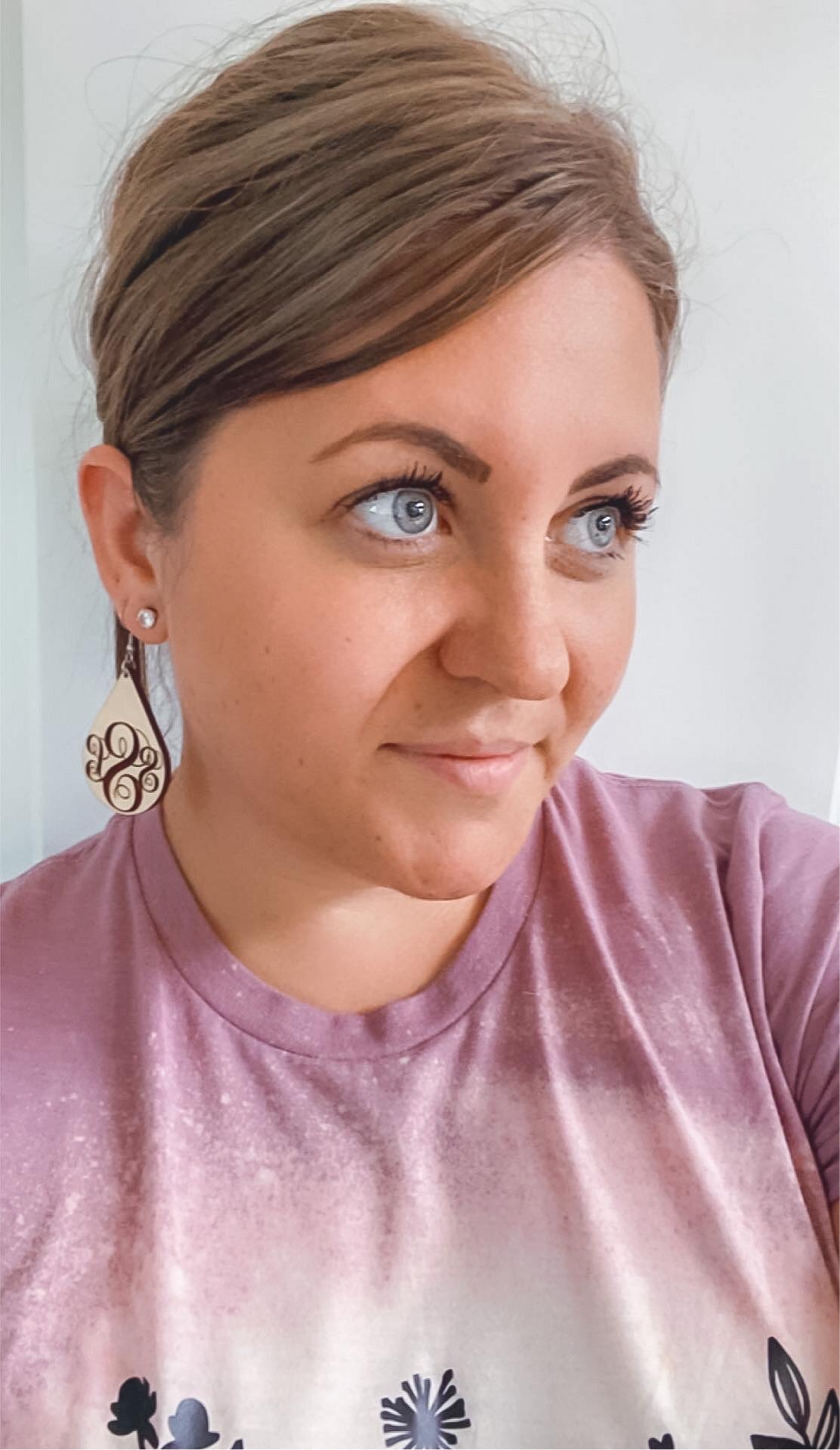 Teardrop Monogram Earrings