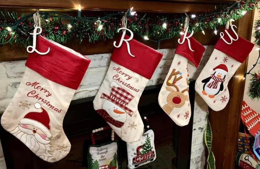 Initial Stocking Tags – Blu Design Company
