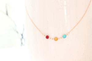 Birthstone Chain Necklace