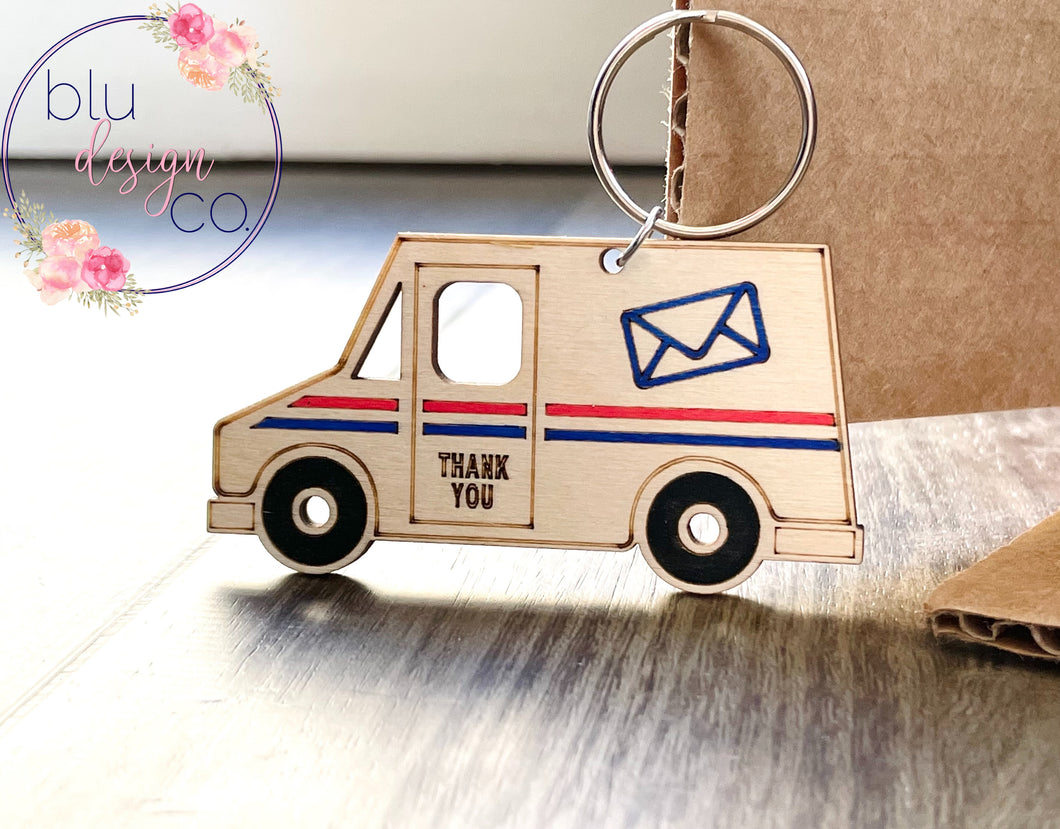 Mail Truck Keychain