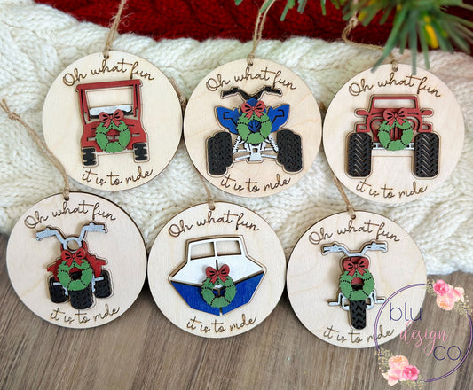 What Fun It Is To Ride Ornament