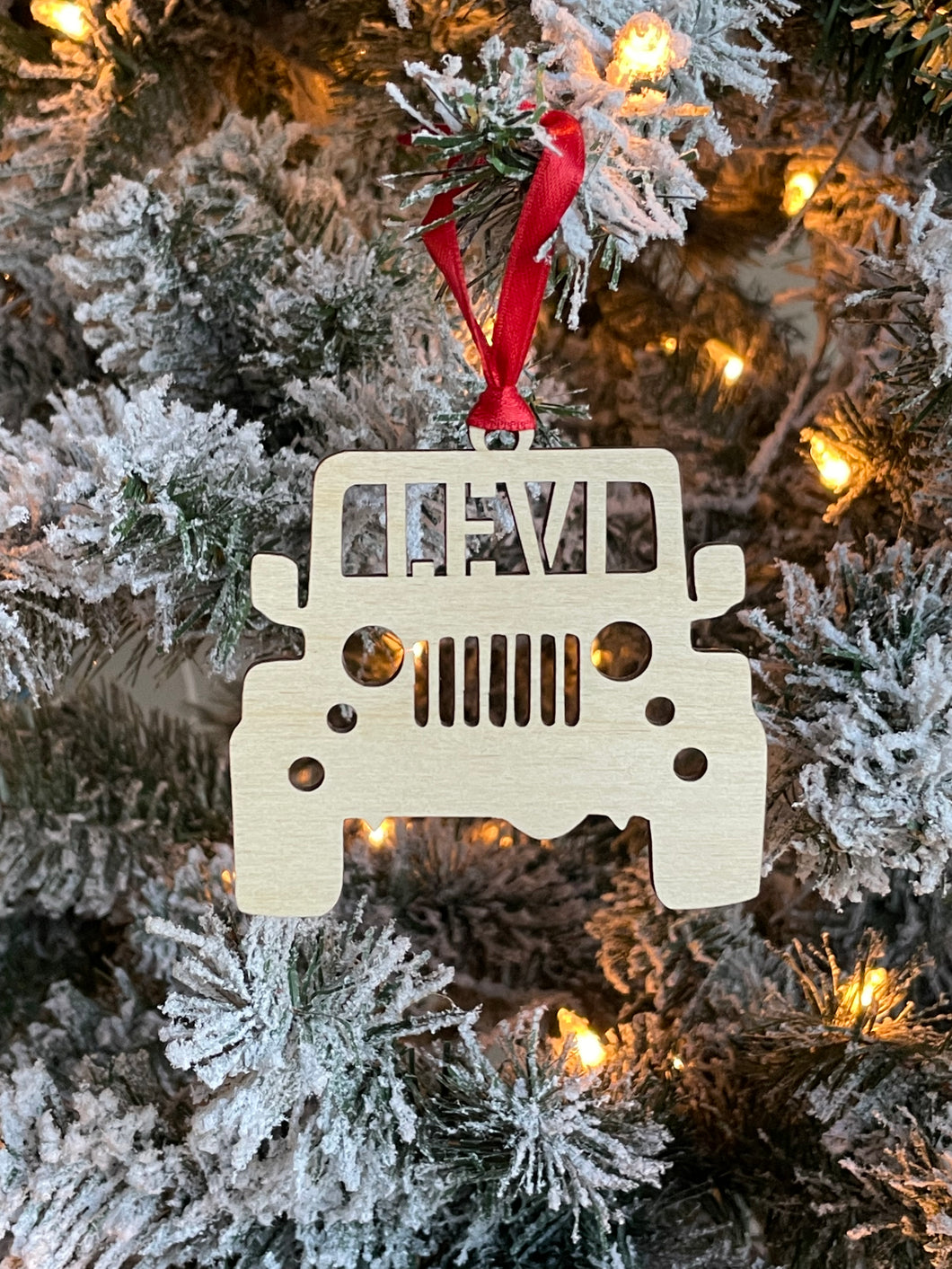 Personalized Jeep Ornament