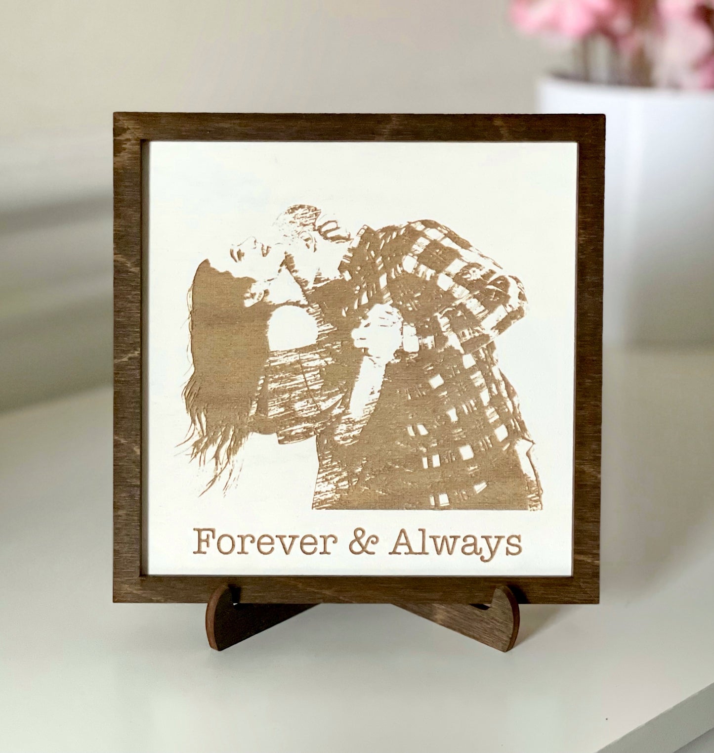 Custom Wood Photo Sketch Frame