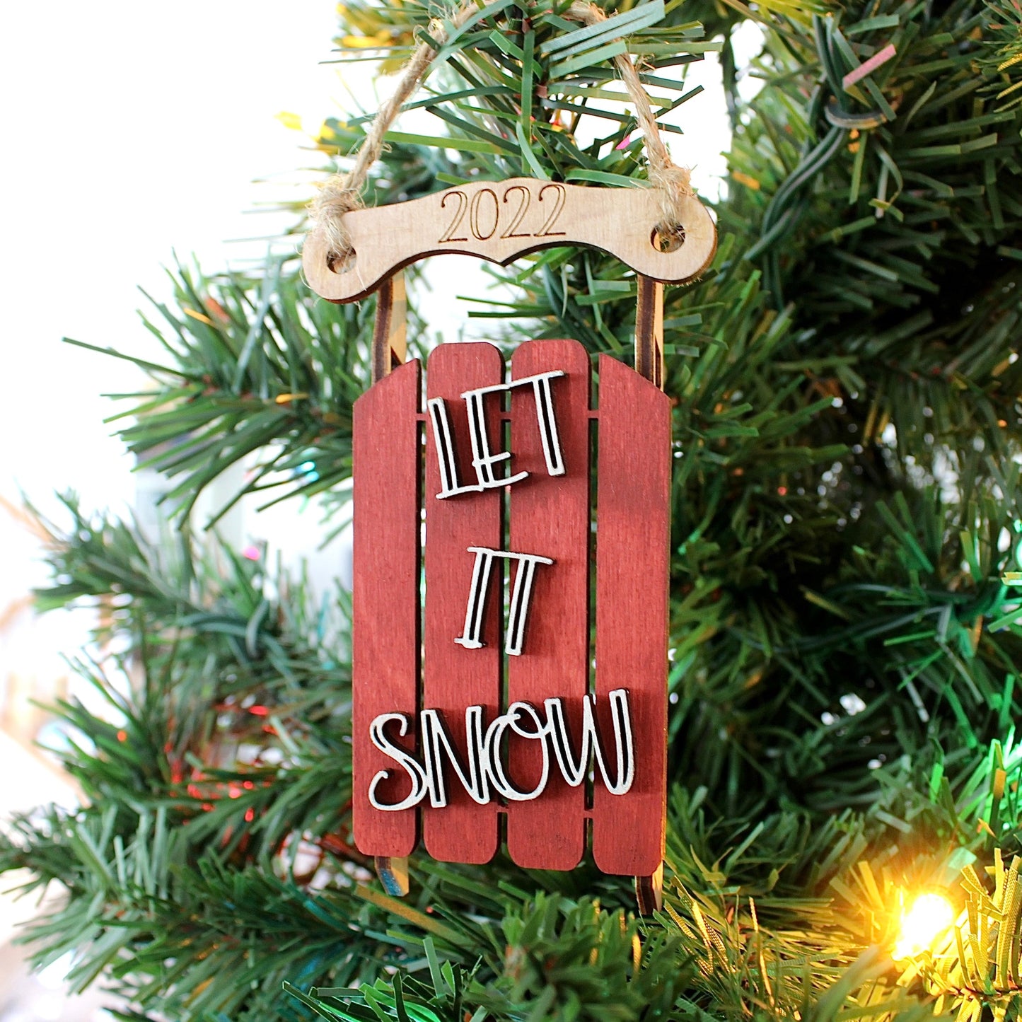 Vintage Sled Ornament