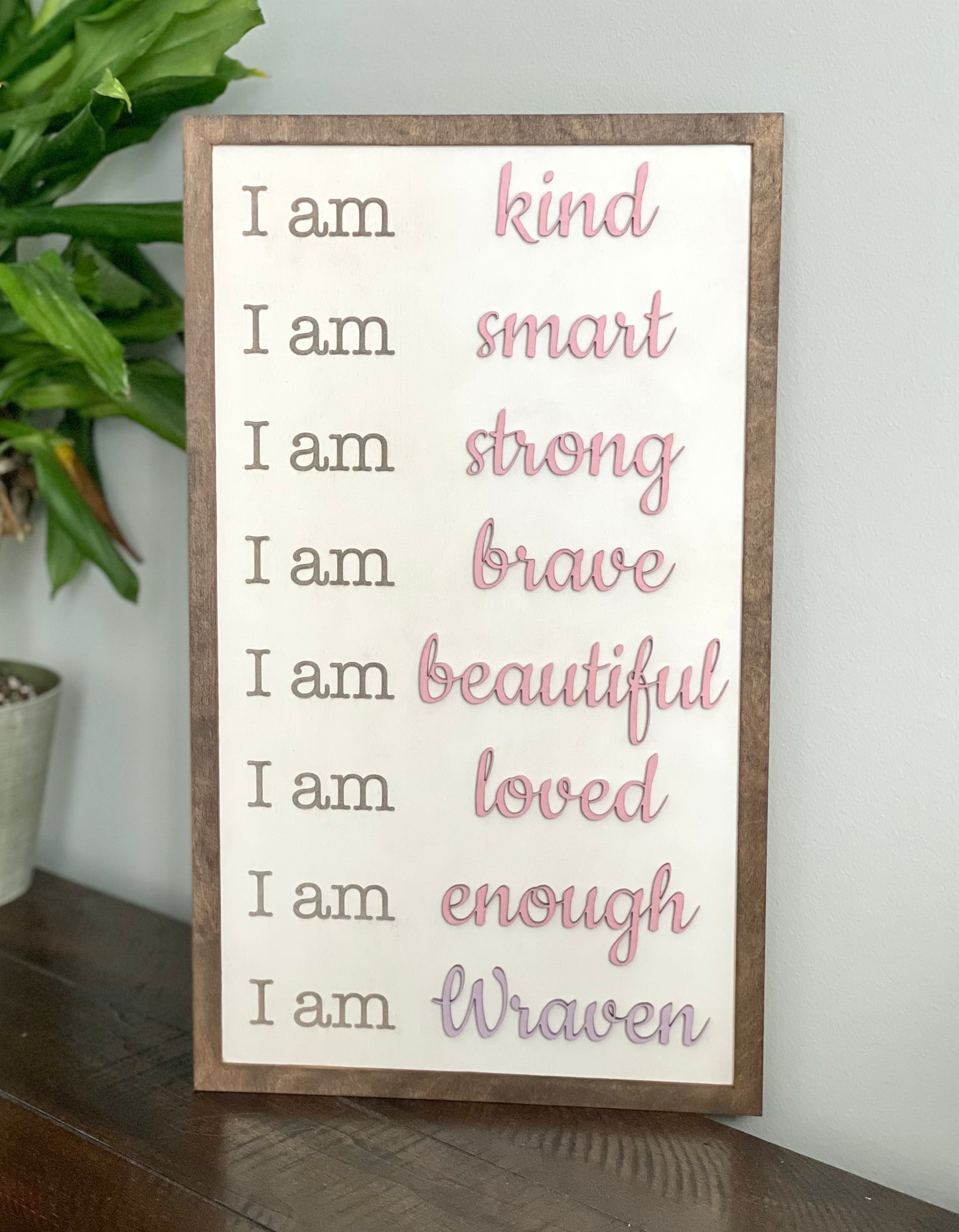 Personalized Affirmation Sign