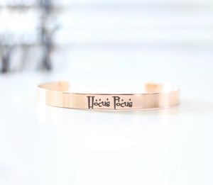 Hocus Pocus Bracelet- available in silver, gold, or rose gold