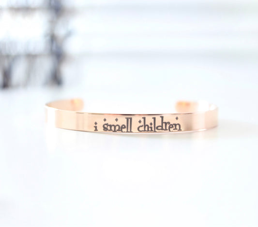 I Smell Children Bracelet- available in silver, gold, or rose gold