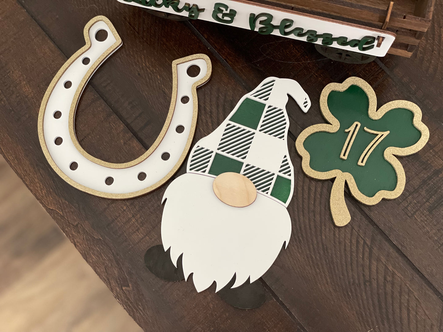 Lucky & Blessed St. Patrick’s Day Interchangeable Wagon Set