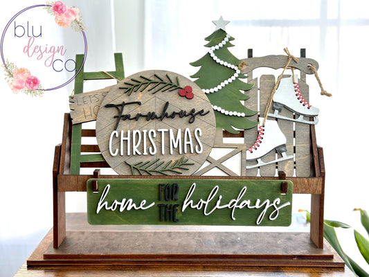 Farmhouse Christmas Interchangeable Insert Set