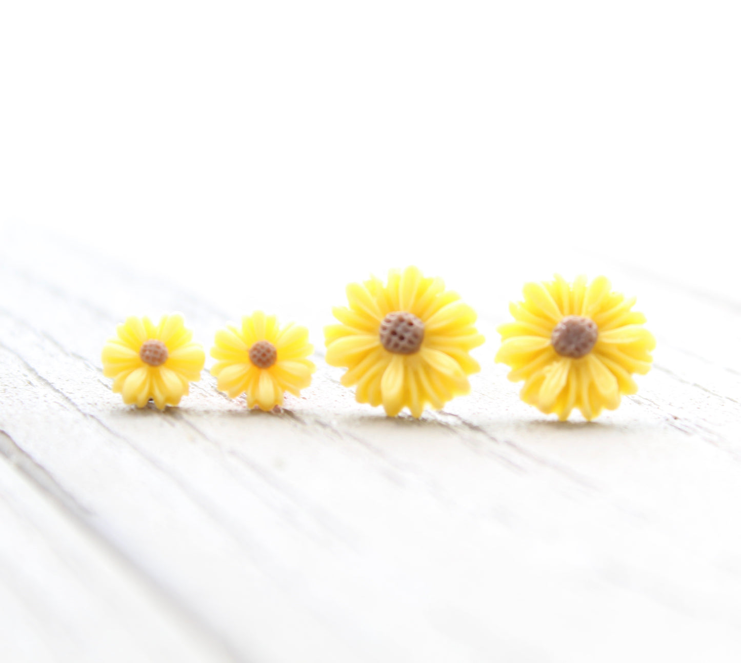 Yellow Sunflower Earrings