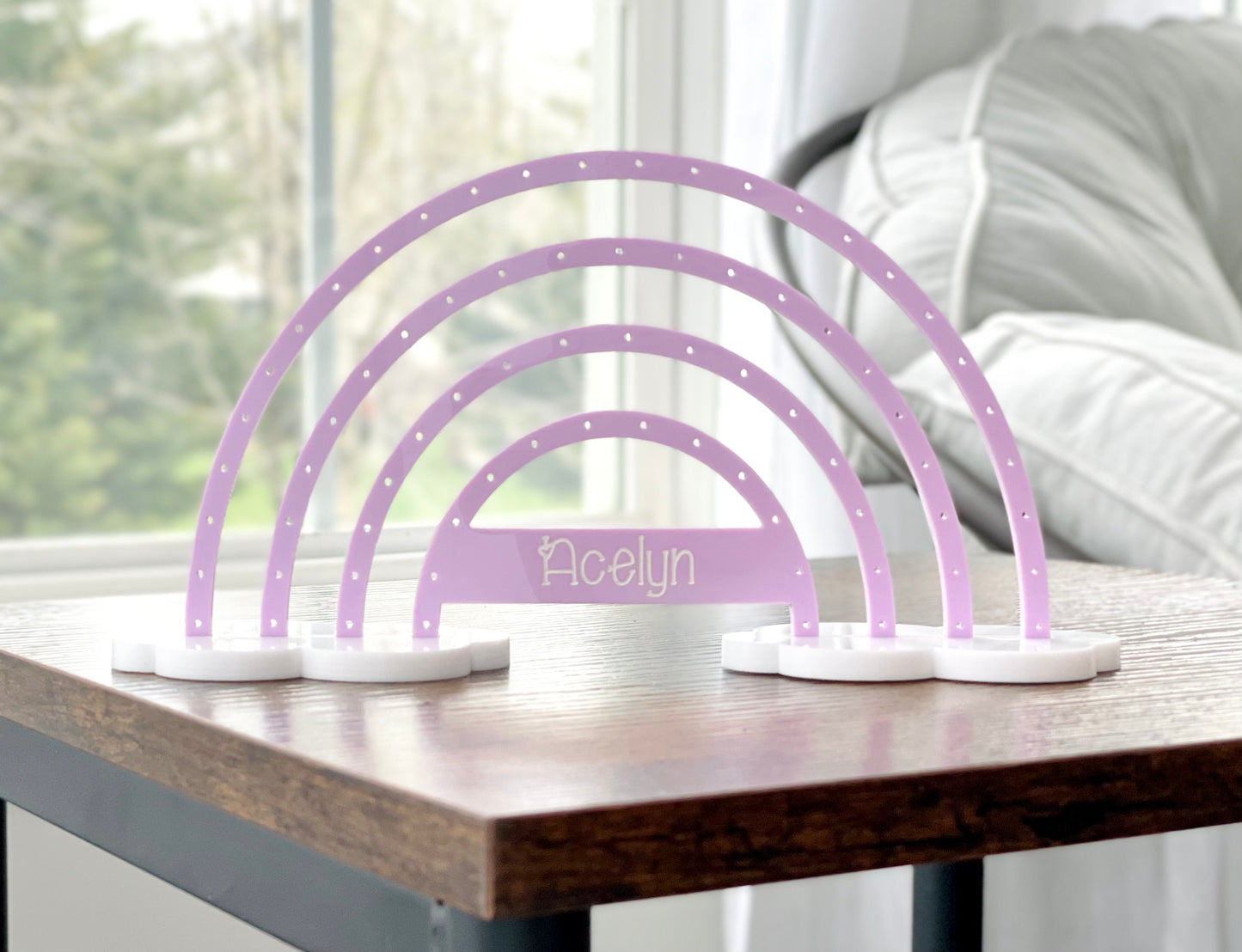 Personalized Acrylic Rainbow Earring Stand