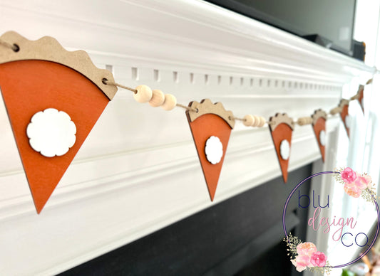 Wooden Pumpkin Pie Banner