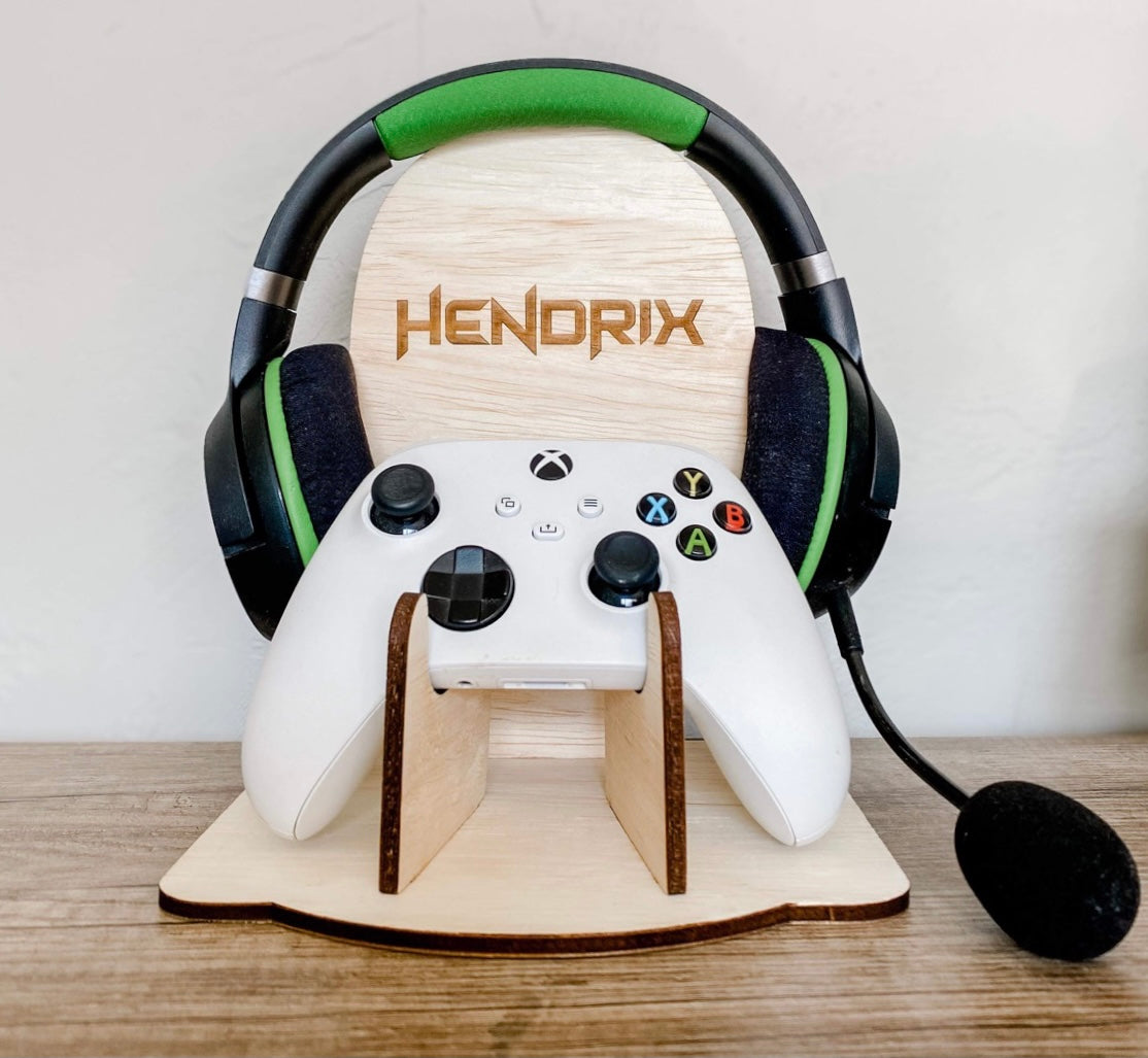 Custom Wood Headphone Stand Headphone Holder for Gaming Headset
