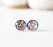 Load image into Gallery viewer, Autism Awareness Earrings