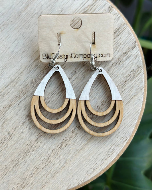 Triple Teardrop Earrings