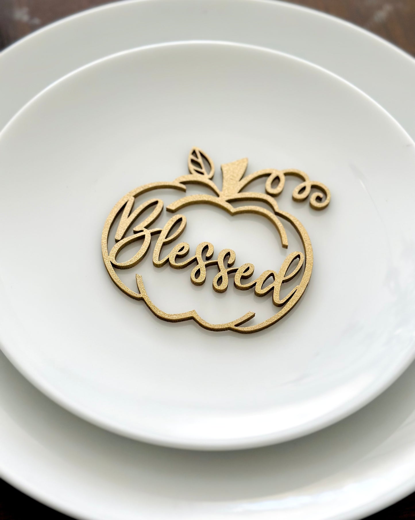 Custom Pumpkin Place Setting Words