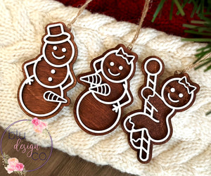 Naughty Gingerbread Ornaments