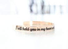 Load image into Gallery viewer, I Will Hold You In My Heart Until I Can Hold You In Heaven Bracelet