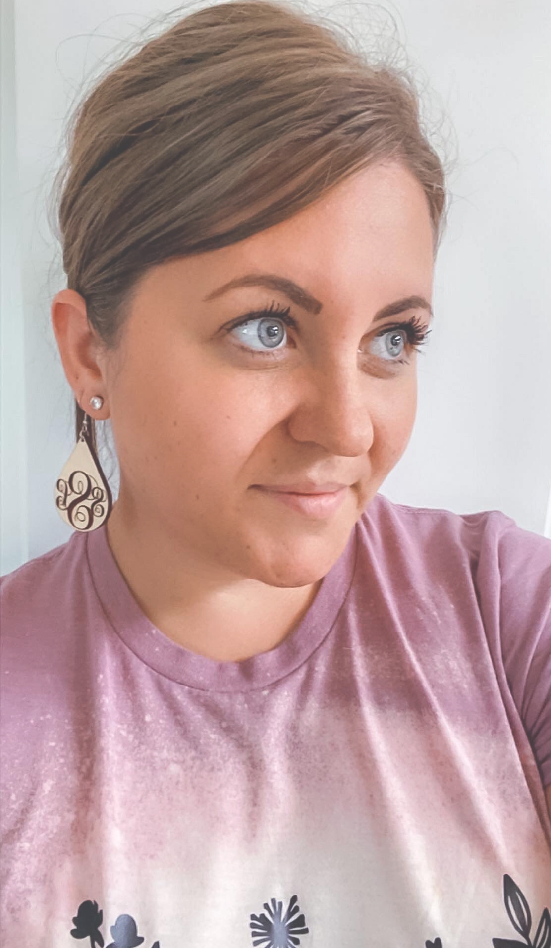 Monogram Initial Teardrop Earrings