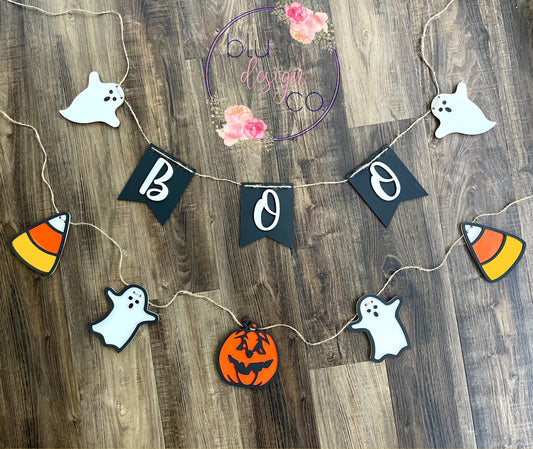 Wooden Halloween Banners