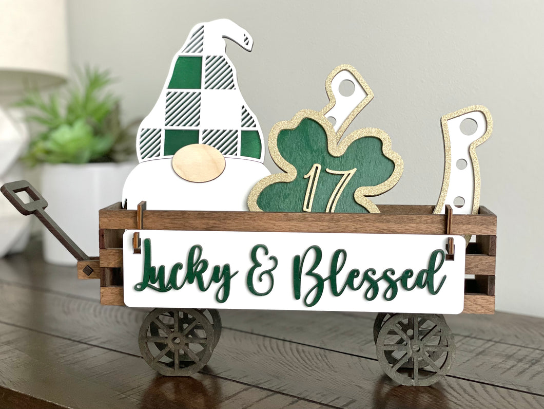 Lucky & Blessed St. Patrick’s Day Interchangeable Wagon Set