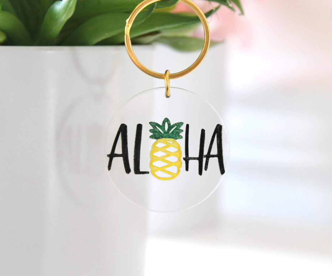 Aloha Acrylic Keychain