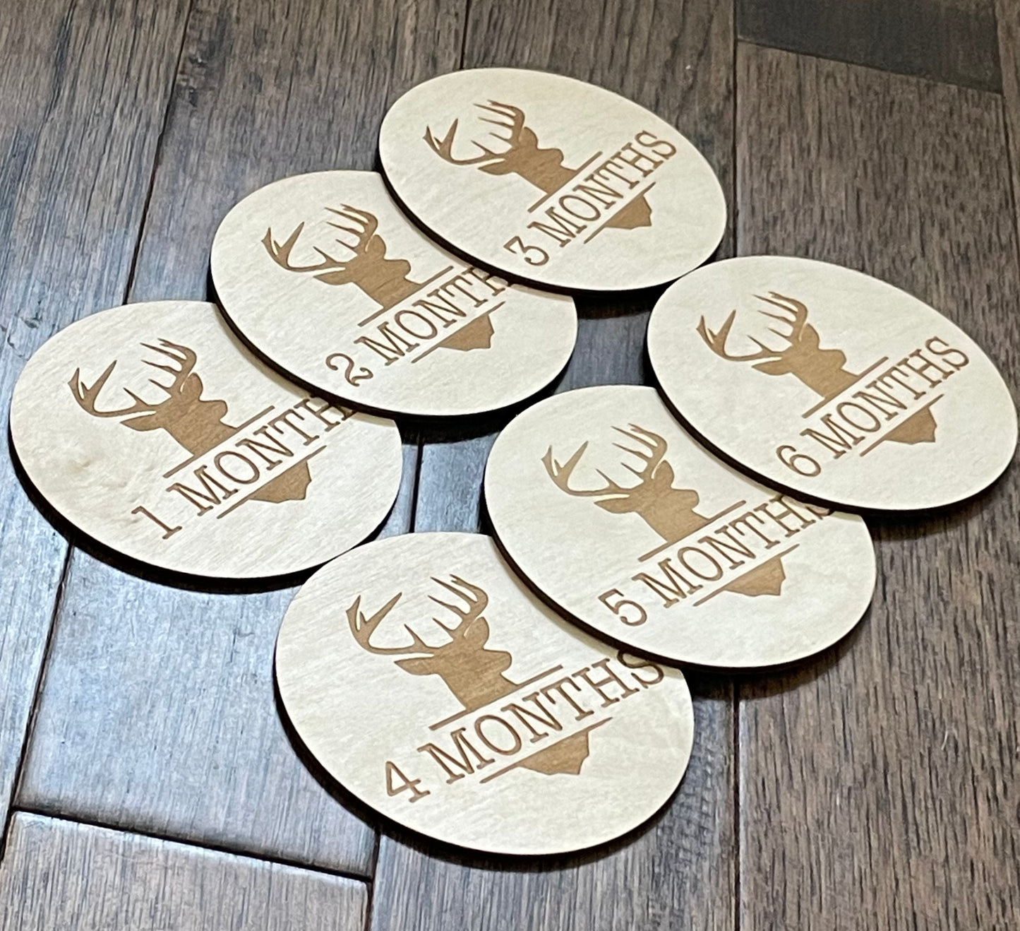 Deer Reversible Monthly Milestone Rounds
