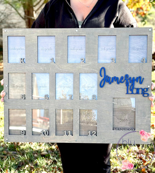 XL Personalized School Years Photo Frame