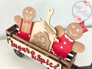 Gingerbread Interchangeable Wagon Set