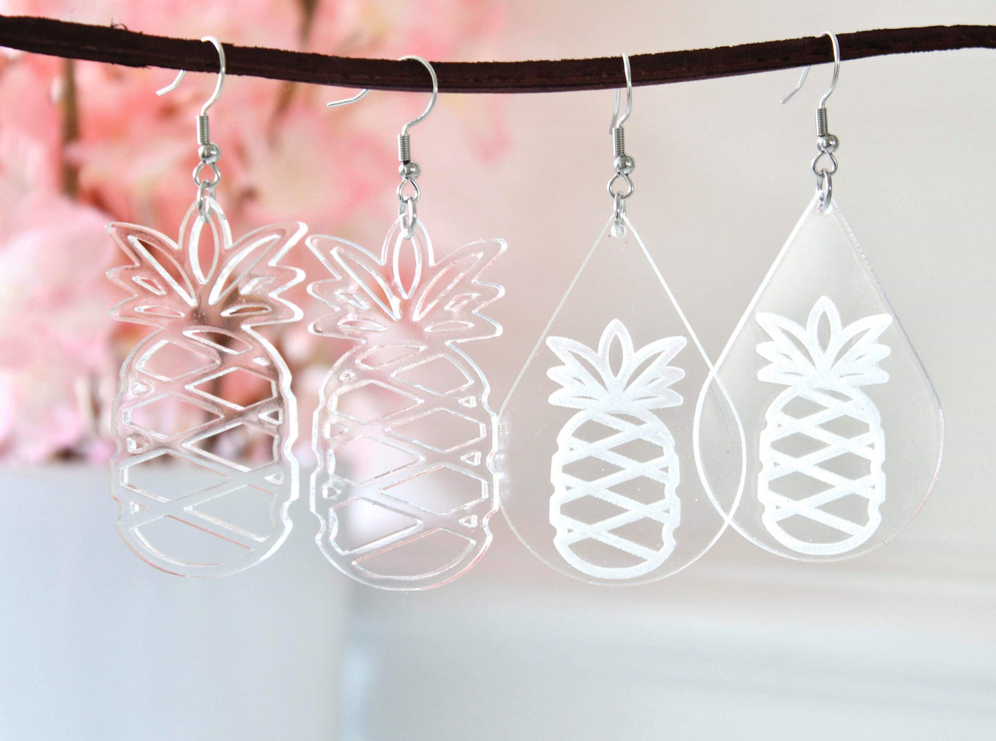 Acrylic Pineapple Earrings