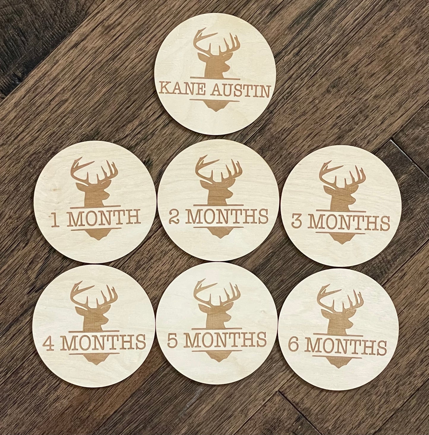 Deer Reversible Monthly Milestone Rounds
