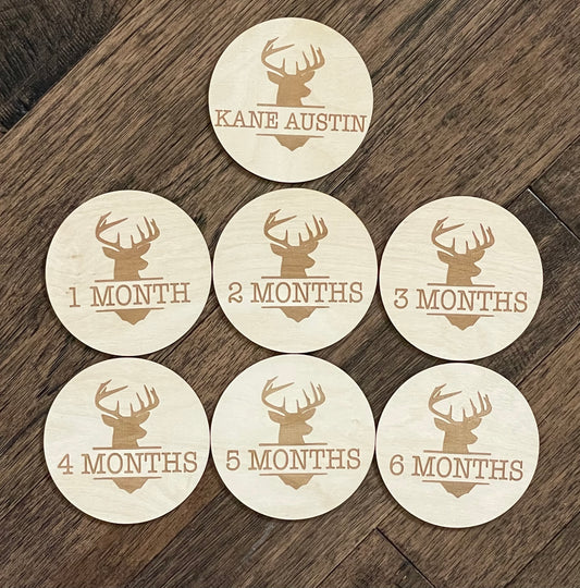 Deer Reversible Monthly Milestone Rounds