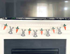 Wooden Bunny Banner